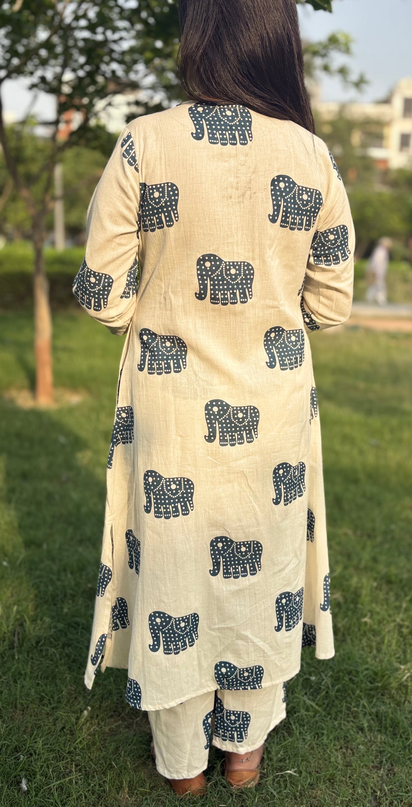 Blue Trunk - Khadi A-Line Co-ord Set