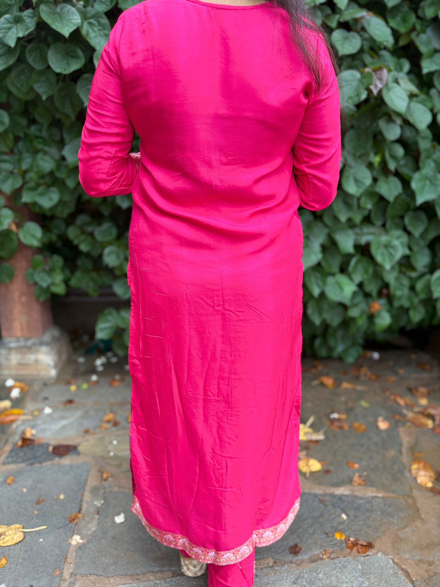 Royal Blush - 3 Piece Straight Suit Set