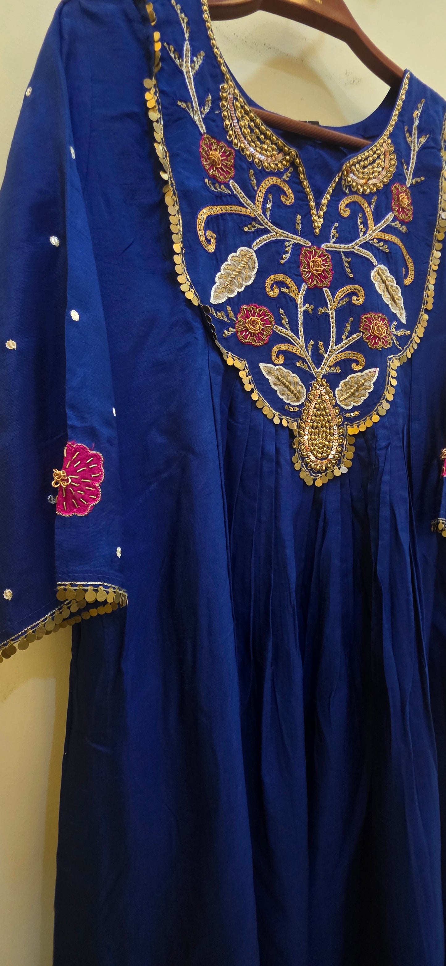 Indigo Bloom Anarkali Set
