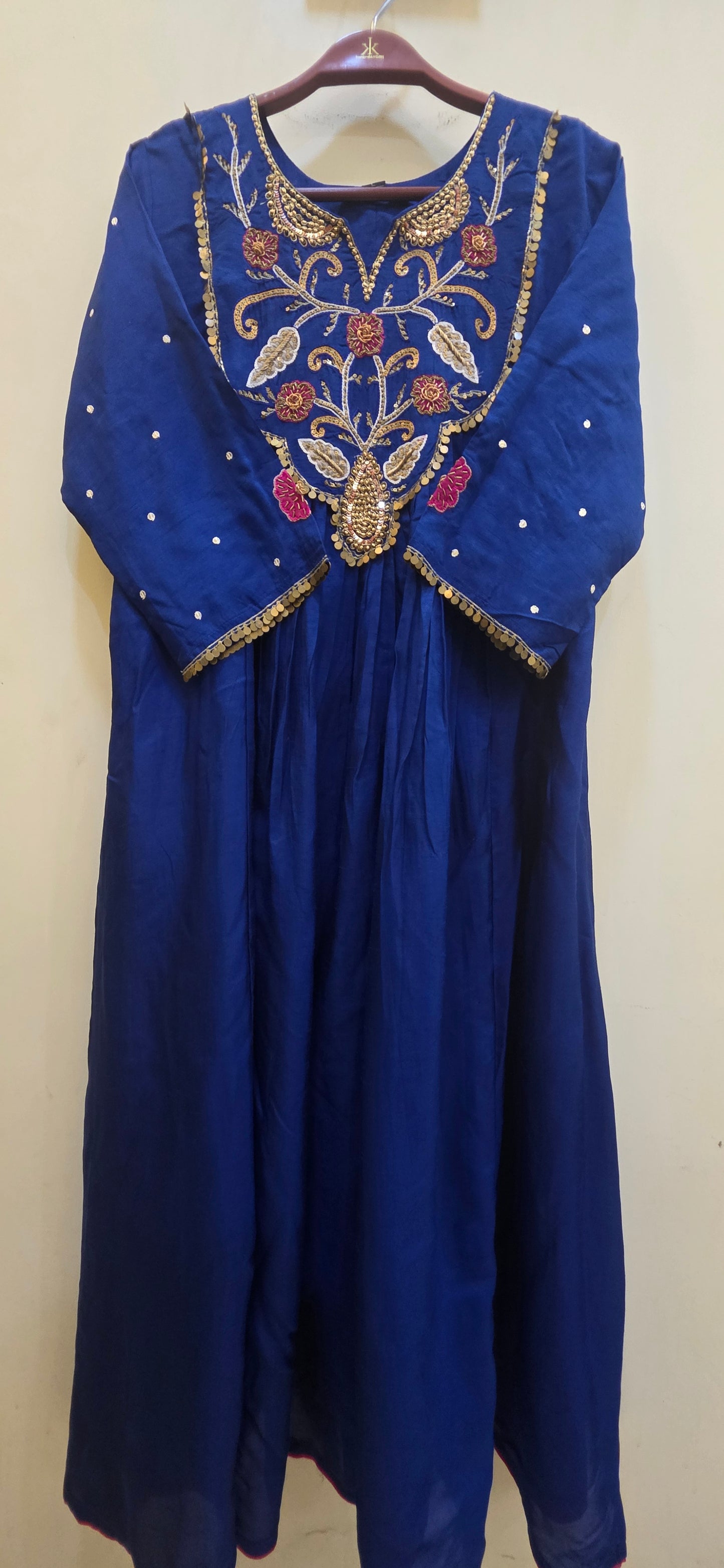 Indigo Bloom Anarkali Set