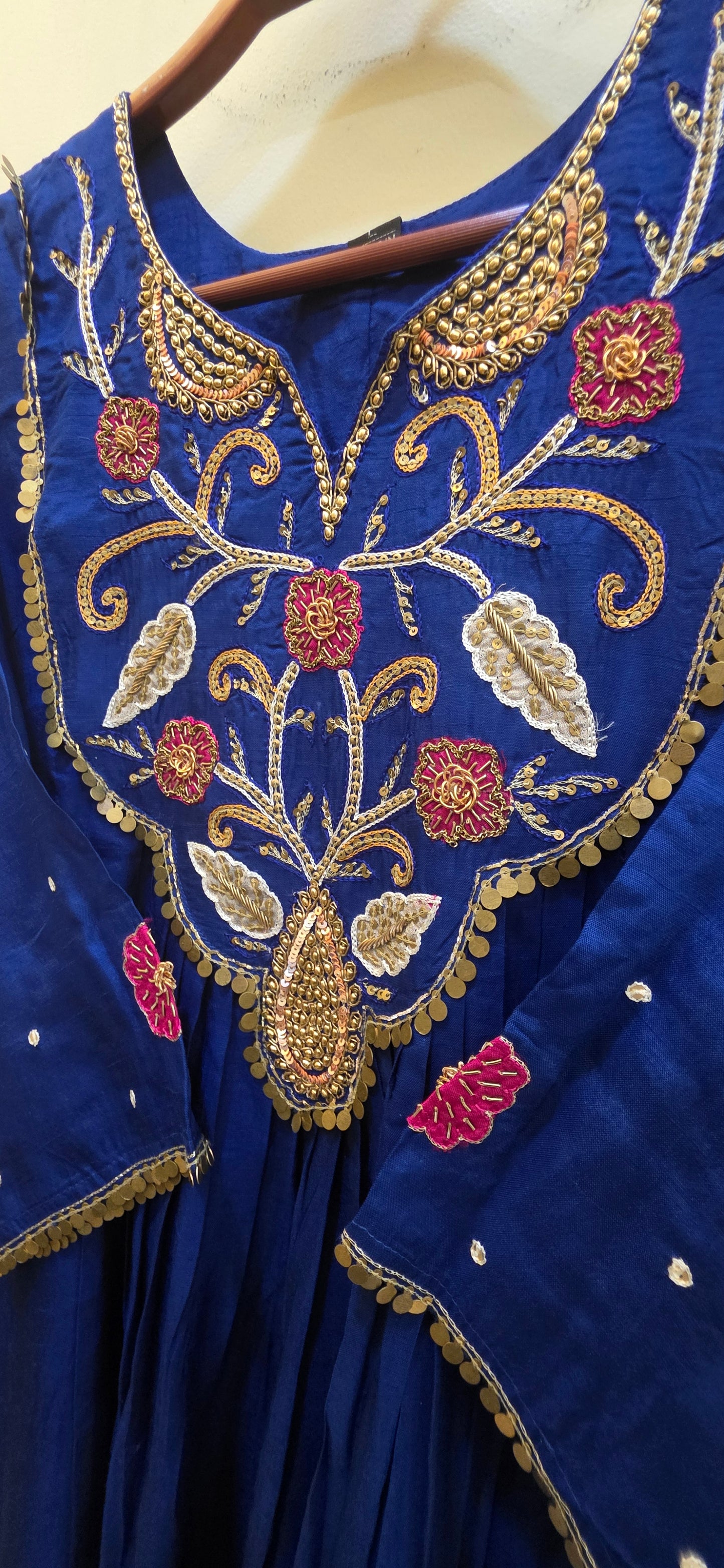 Indigo Bloom Anarkali Set