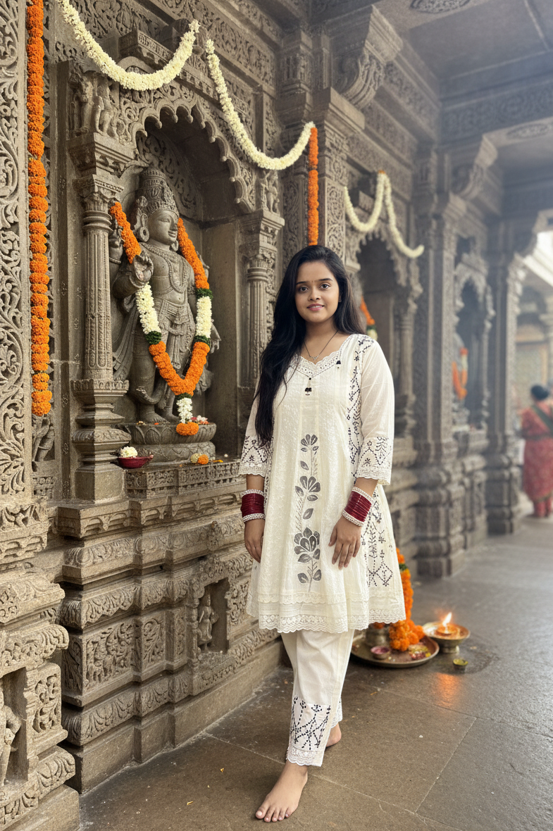 Aayat - Embroidered Frock Style Co-ord Set