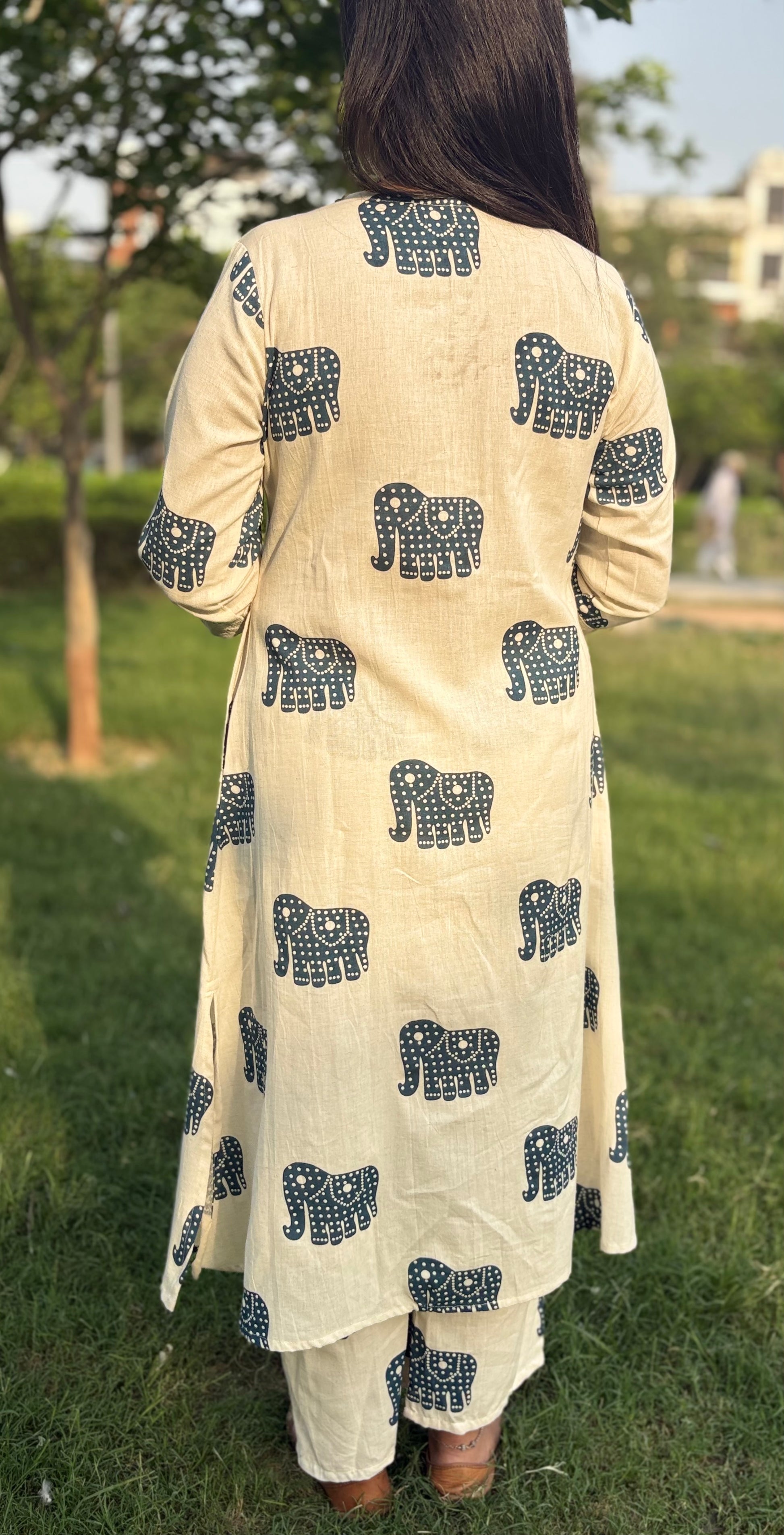 Blue Trunk - Khadi A-Line Co-ord Set