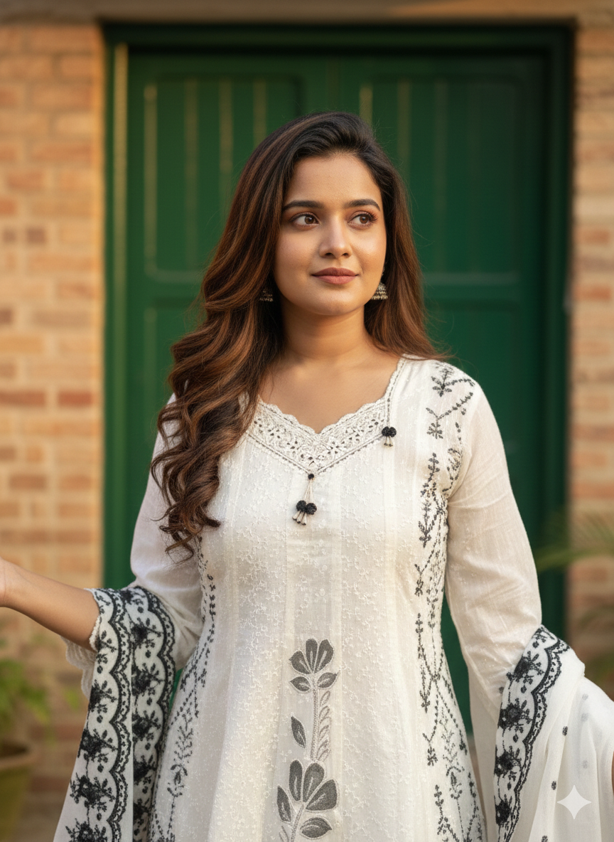 Aayat - Embroidered Frock Style Co-ord Set