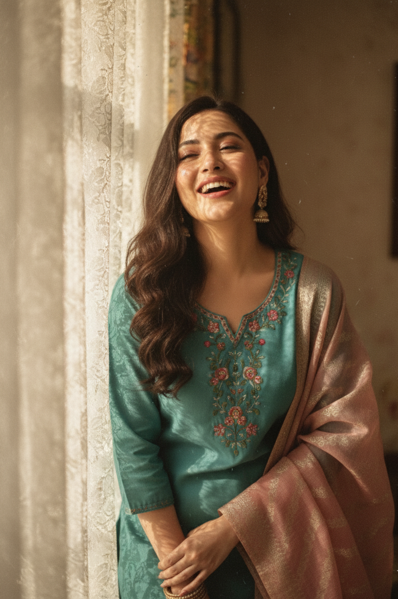 Meherbaan - 3 Piece Straight Suit Set
