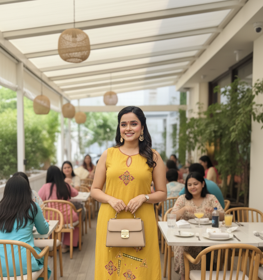 Mustard Magic - Frock Style Co-ord Set