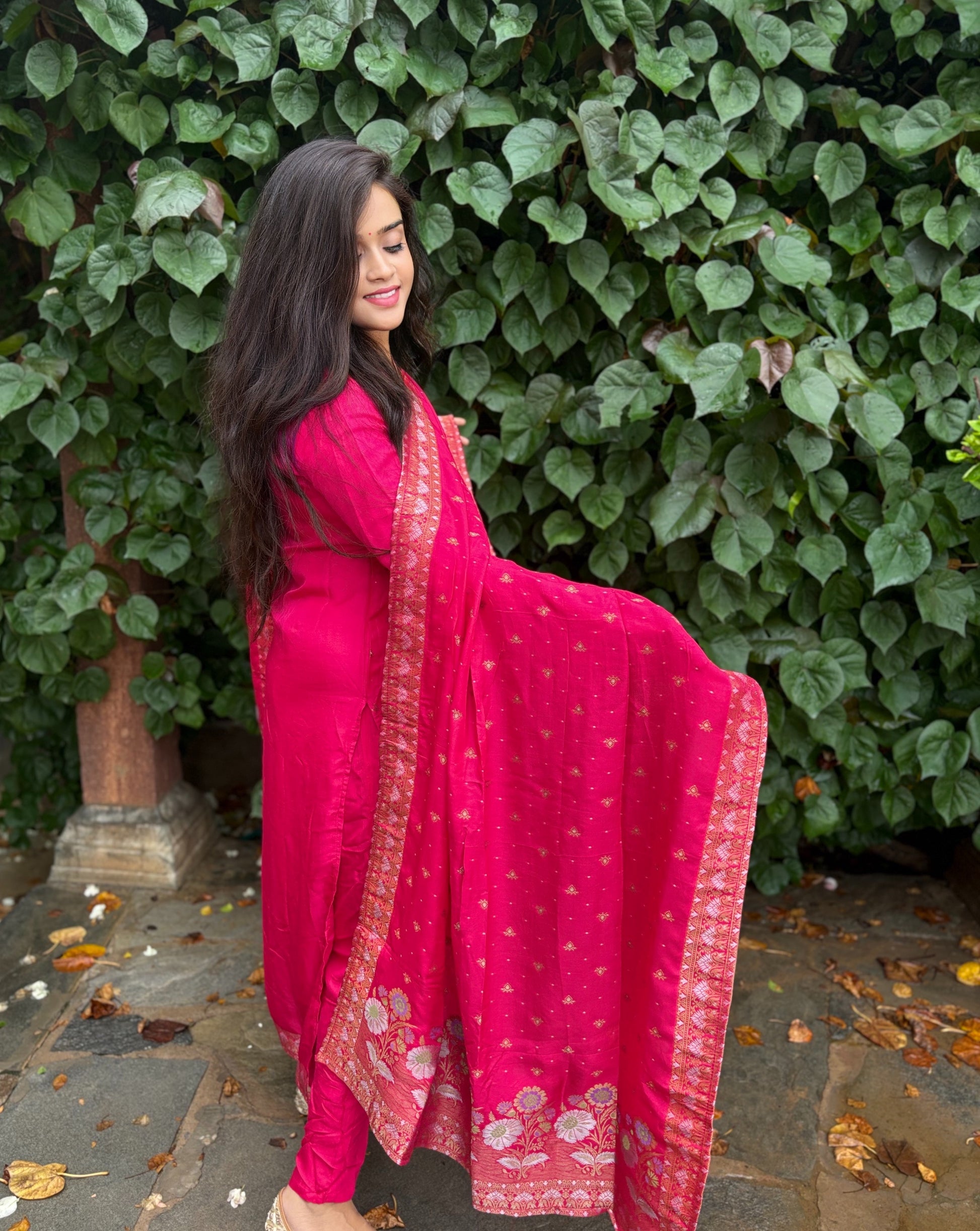 Royal Blush - 3 Piece Straight Suit Set