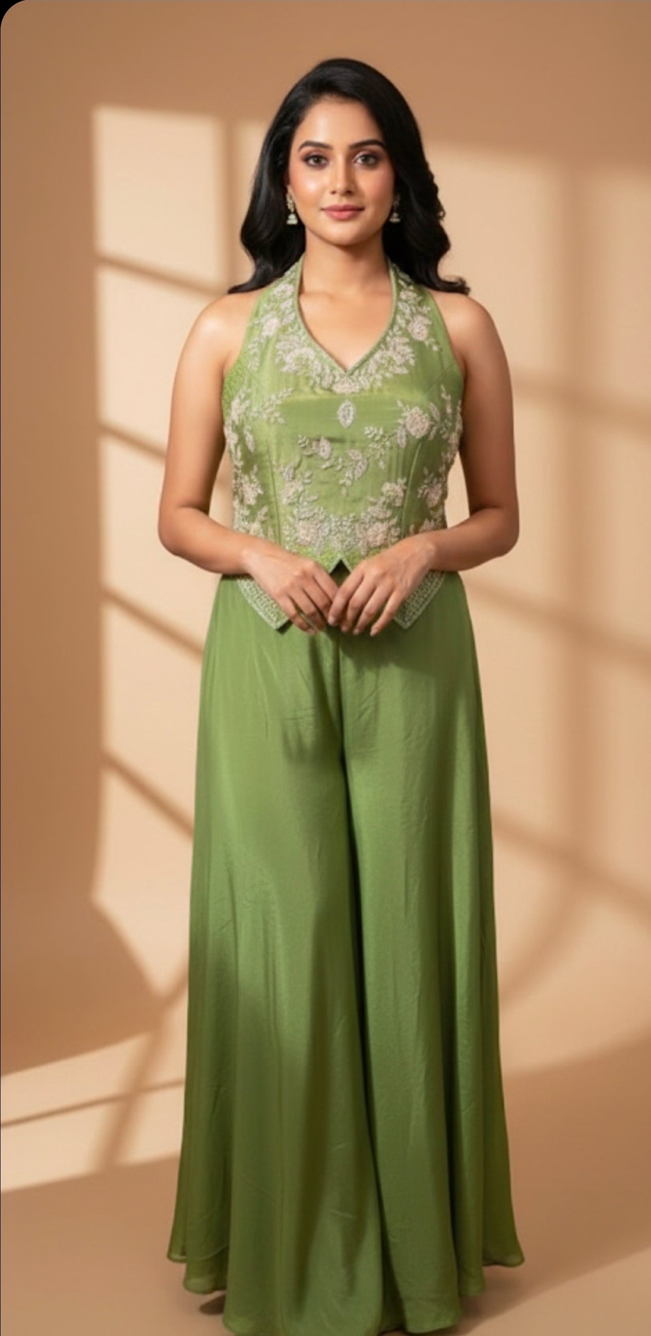 Green Muse Halter Set